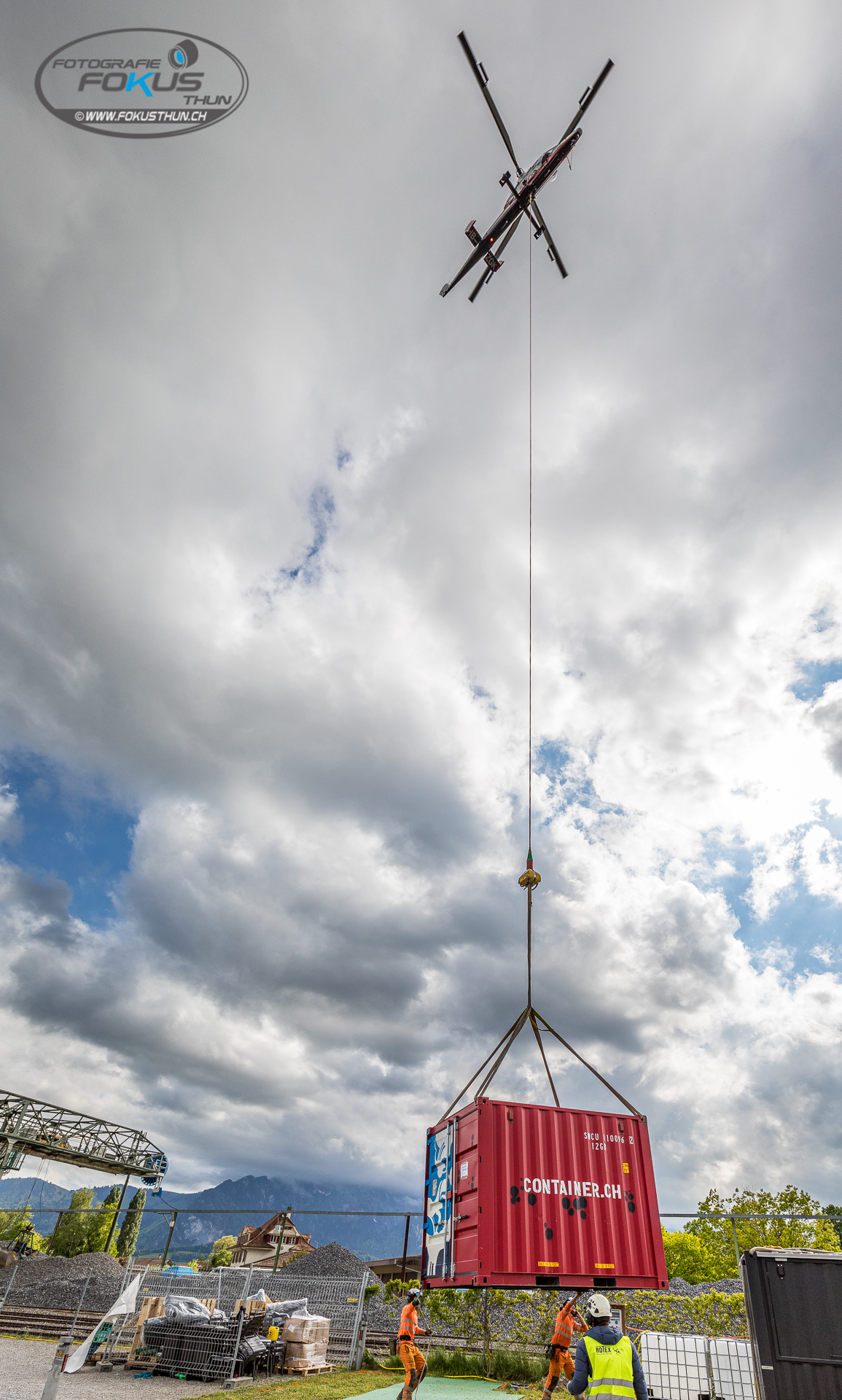 Schwerlast Helikopter Transport